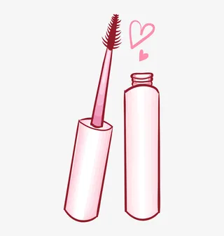 简约小清新化妆品工具装饰海报设免抠