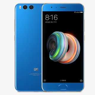 蓝色小米note3免抠