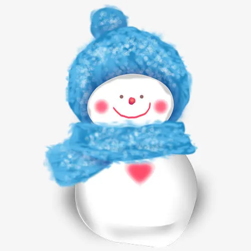 卡通雪人免抠