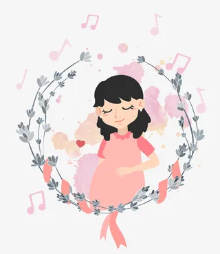 母婴胎教音乐免抠
