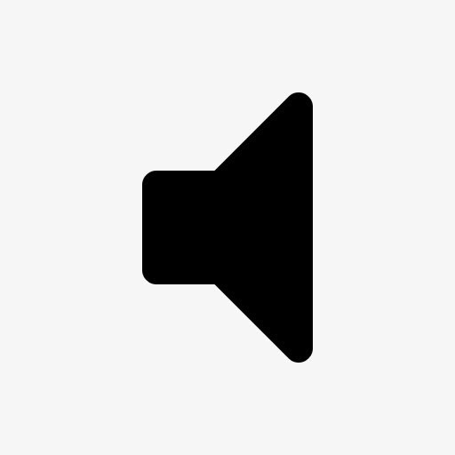 墨迹不发声音的喇叭免抠