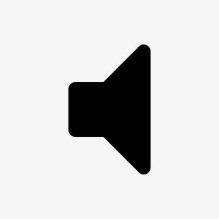 墨迹不发声音的喇叭免抠