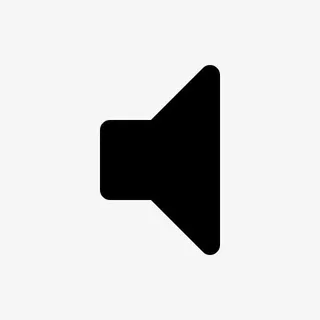 墨迹不发声音的喇叭免抠