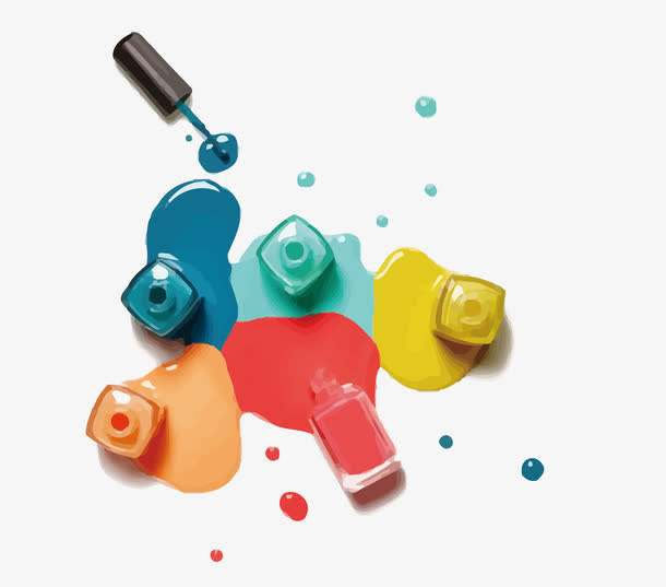 矢量指甲油免抠