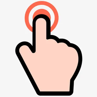 手点击指头图标鼠标箭头免抠标签元素