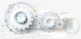 矢量精美齿轮元素背景素材