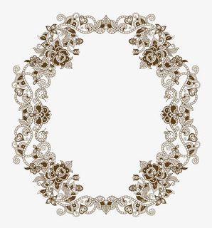 精致高贵纹理欧式边框免抠