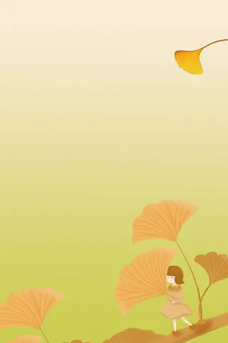 银杏落叶秋意浓高清