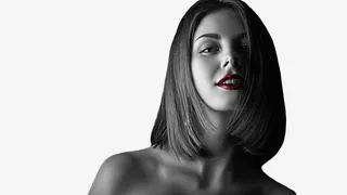 黑色酷酷的美女免抠