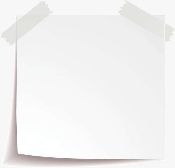 白色漂亮卷角免抠