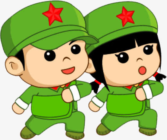 小红军卡通免抠