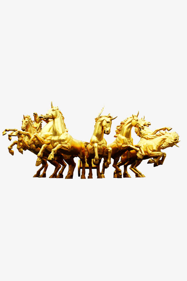 金色群马图片免抠