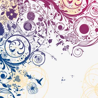 矢量艺术植物花纹免抠