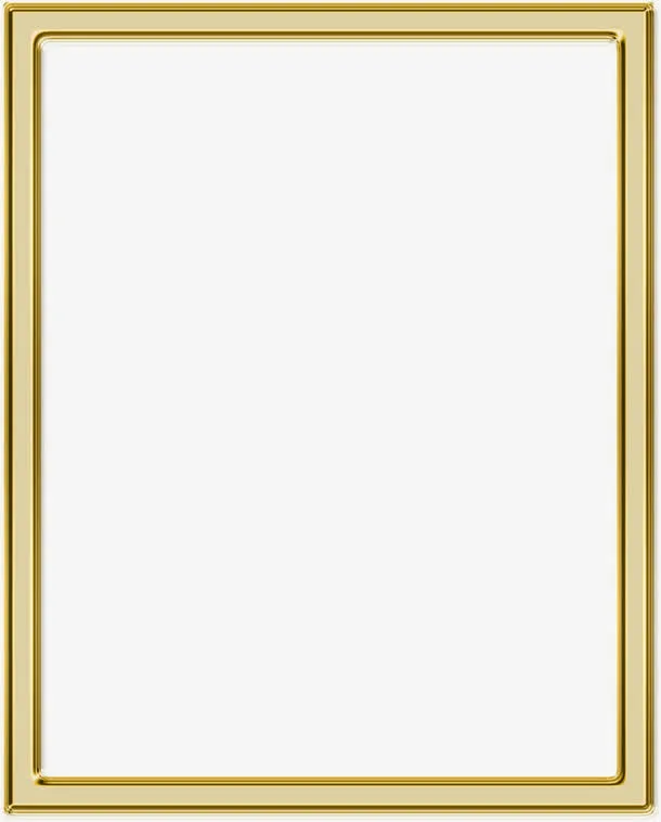 金色边框免抠