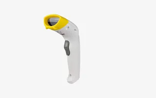 银黄色条码扫描仪免抠