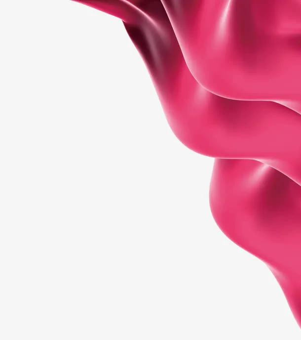 粉红色绸带免抠