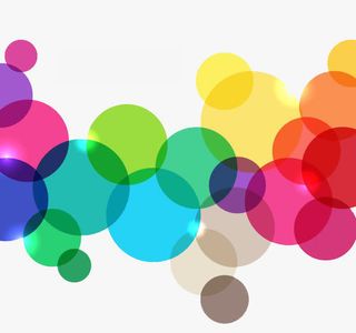 彩色几何不规则圆形彩色背景