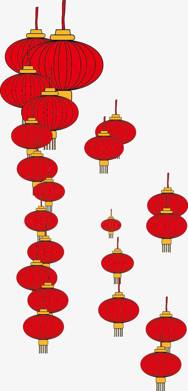 手绘灯笼免抠