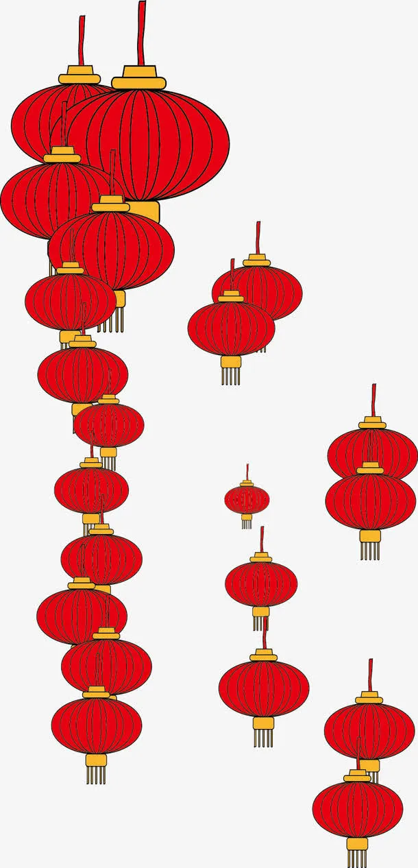 手绘灯笼免抠