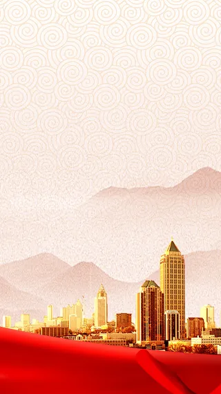 新春年会矢量H5背景素材高清