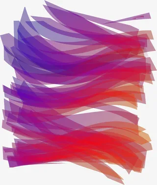 红色渐变线条免抠