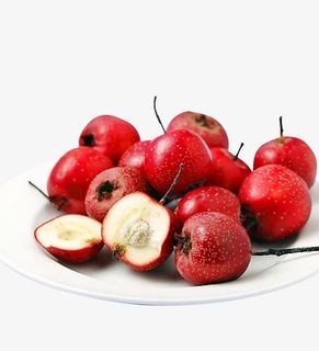 一碟新鲜酸山楂免抠