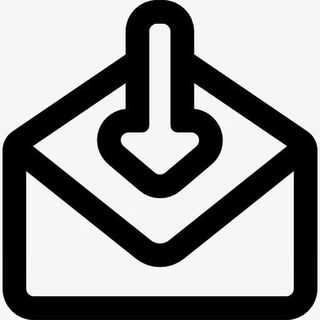 接收电子邮件的界面轮廓图标免抠