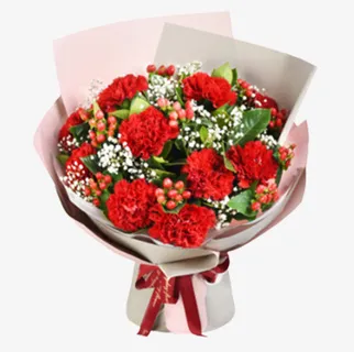 教师节鲜花红色免抠