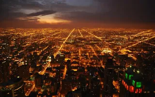 城市夜景繁华都市景色免抠