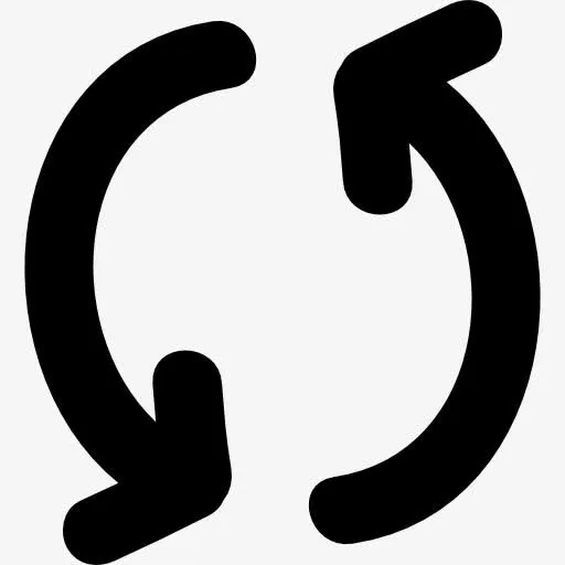周期两箭手绘线条图标免抠