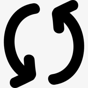 周期两箭手绘线条图标免抠