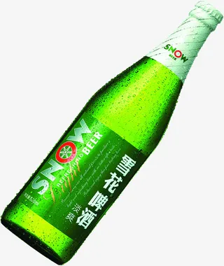 冰镇雪花啤酒素材免抠