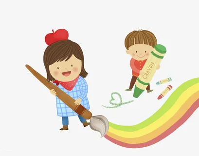 拿毛笔的女孩免抠 拿毛笔的女孩免抠