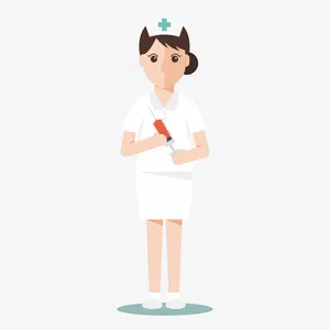 拿着针管的女护士免抠