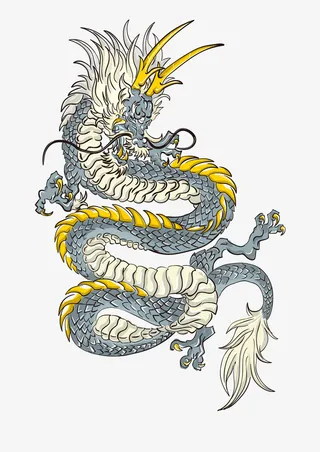 中国风 国潮 中国龙免抠