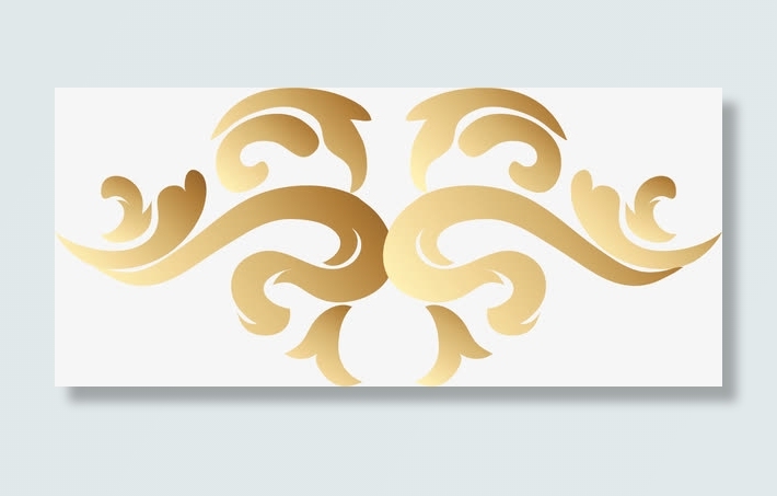 欧式花边角花底纹素材免抠