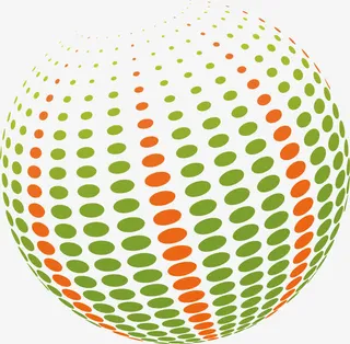 漂浮立体球圆形立体球免抠