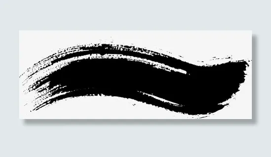 笔刷波浪线矢量图免抠