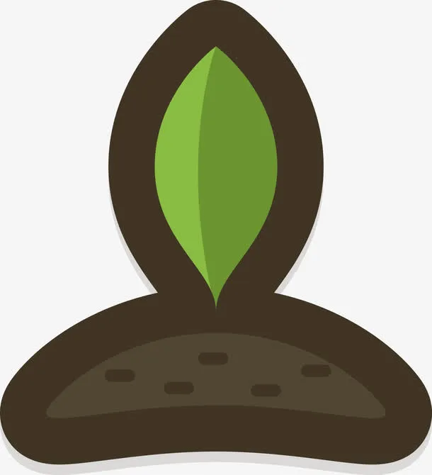 清新小麦苗免抠