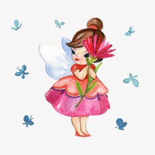 手绘小花仙免抠