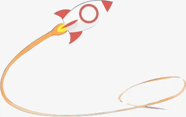 卡通双十一火箭图标免抠