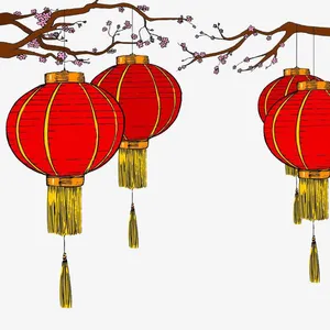 手绘灯笼免抠