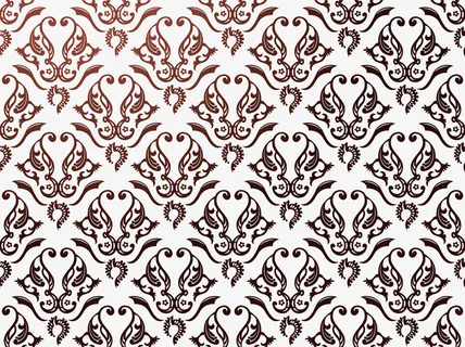 咖啡色渐变花纹免抠