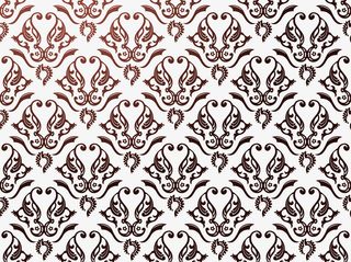 咖啡色渐变花纹免抠