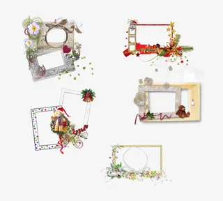 漂亮的花边边框素材免抠