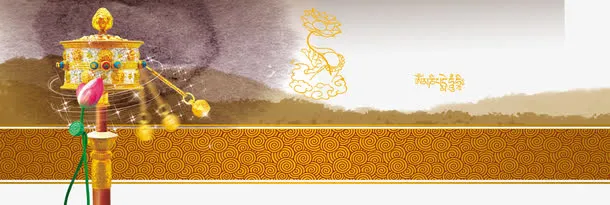 铃铛祈福海报图免抠