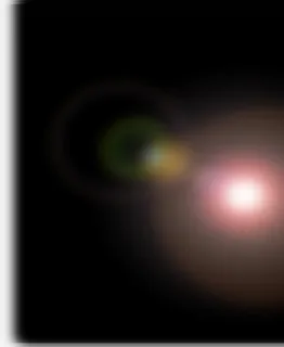 红色光晕光效素材免抠