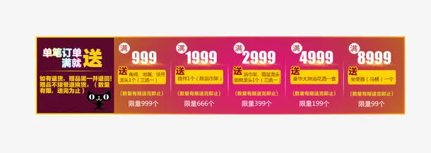 优惠券模板免抠