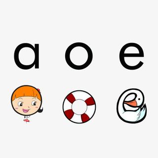 卡通元音插图免抠