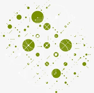 不规则图形点线装饰免抠